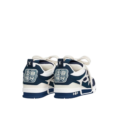 Skate bleu marine/blanc